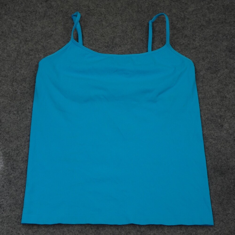 Belldini Top Womens Medium M Blue Tank Cami Shirt Stretch Comfort